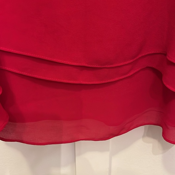 Torrid Lace V-neck Red Tank Top Women’s Plus 1 / 1XL Layering A-line - Picture 4 of 7